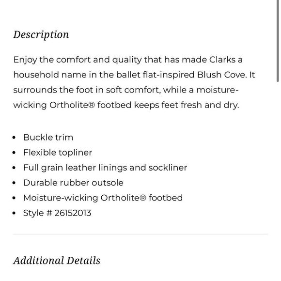 NWT Clark’s Unstructured Un-Blush Cove Suede Flat - Picture 9 of 9